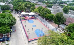 Así quedó el parque Cristo Rey del barrio El Carmen 1