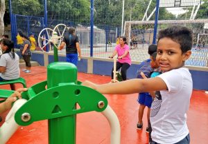 Así quedó el parque Cristo Rey del barrio El Carmen 2