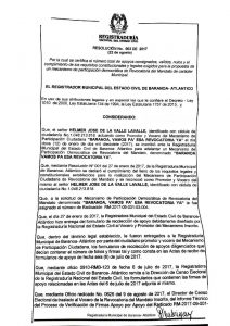 Registraduría niega revocatoria contra alcalde de Baranoa, Lázaro Escalante 1