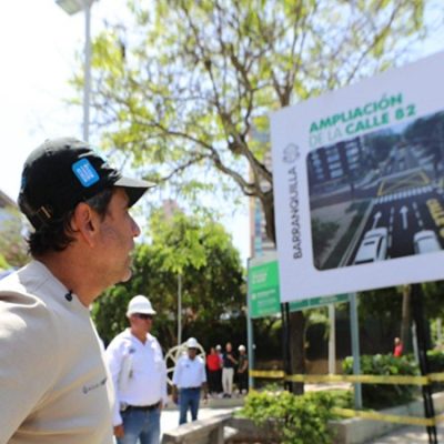 Alcalde Char anunció inicio de obras para ampliación en la calle 82