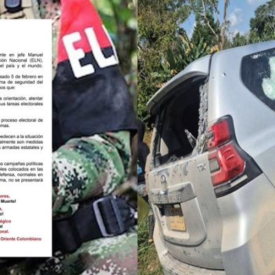 ELN se atribuyó ataque contra escoltas del senador Jairo Castellanos que dejó dos muertos