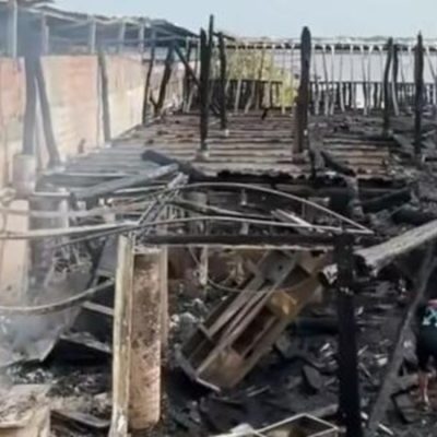 Fiesta de revelación de sexo ocasionaría incendio que dejó en cenizas 2 restaurantes en Barranquilla